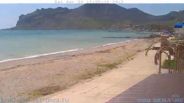 Веб камера 21 апреля 2012 на Набережной в Коктебеле