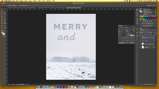 How to Mask an Image Inside of Text in Photoshop смотреть онлайн
