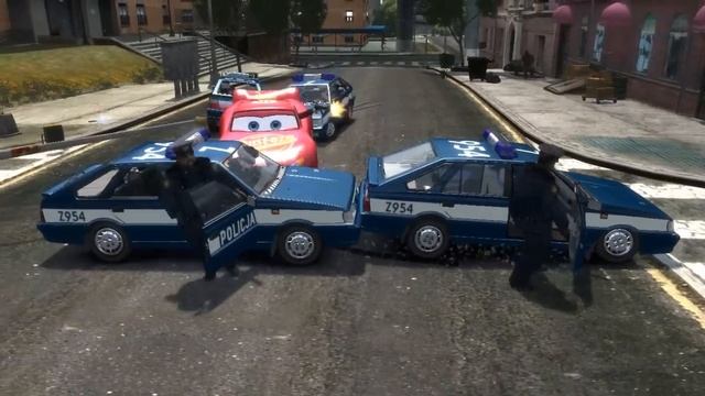 Zygzak McQueen VS Polonez POLICJA GTA IV [DOWNLOAD LINK] смотреть онлайн