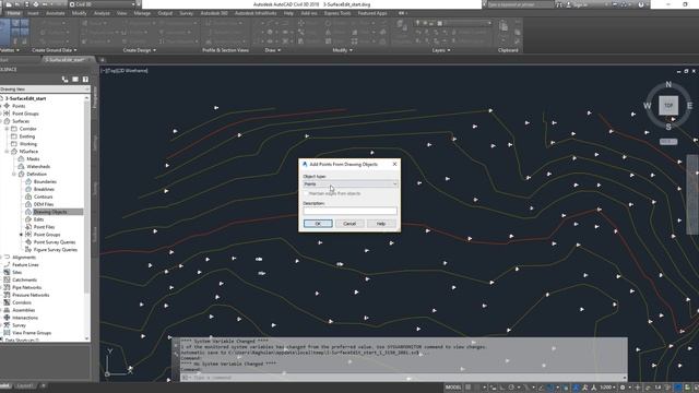Civil3D Adding Autocad Objects to TIN смотреть онлайн