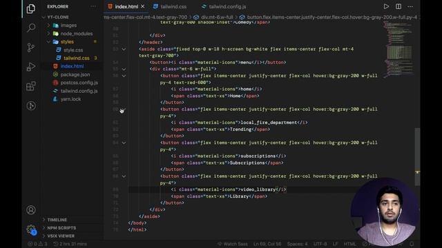 Youtube Clone in TailwindCSS | TailwindCSS Tutorial смотреть онлайн