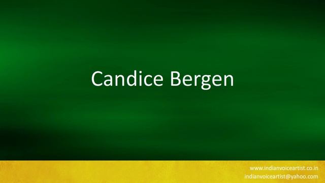 How to pronounce the word(s) "Candice Bergen". смотреть онлайн