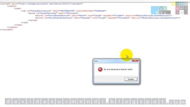 Depurar y Encontrar los Errores en el Código XML que personaliza la Interface de Usuario de Excel. смотреть онлайн