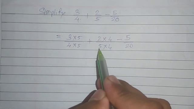 Simplify (3/4)+(2/5)-(5/20) смотреть онлайн