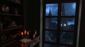 Dark Academia Music with Rain Sounds Victorian Ambience