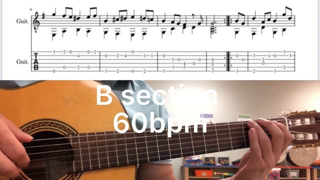 How to play the famous "BOURREE" by J.S. Bach | Classical Guitar TUTORIAL смотреть онлайн
