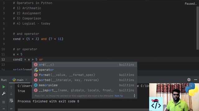 Logical Operators | Python Programming Tutorial in Sinhala смотреть онлайн