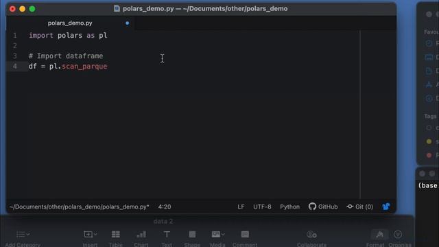 SQL with Python with Polars DataFrame library (hands-on tutorial) смотреть онлайн