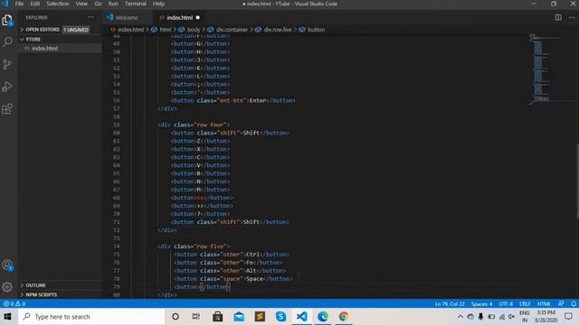 How To Make Keyboard Using HTML & CSS || Virtual Keyboard In 10 Minutes || 2020 смотреть онлайн