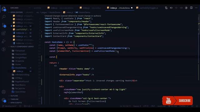 Show and Hide elements with a custom visibility toggle hook in ReactJS смотреть онлайн