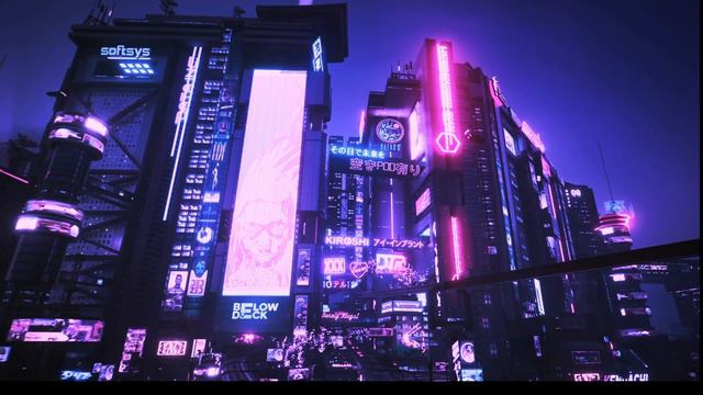 Cyberpunk Ambience: Night Street Ambience - ASMR Ambience To Relax!