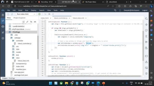 Print Full Screen in SAP UI5 | How to print UI5 page? смотреть онлайн