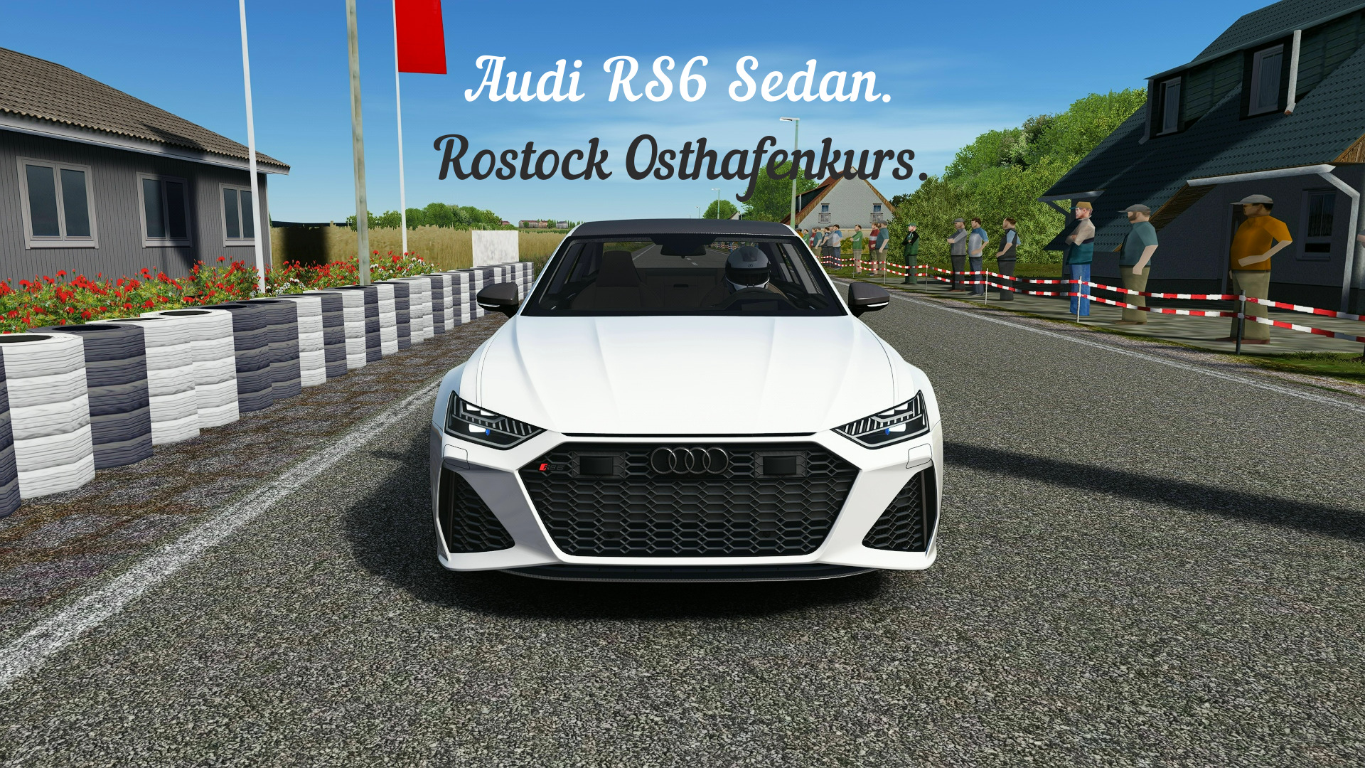 Audi RS6 Sedan - Rostock Osthafenkurs | Assetto Corsa. смотреть онлайн