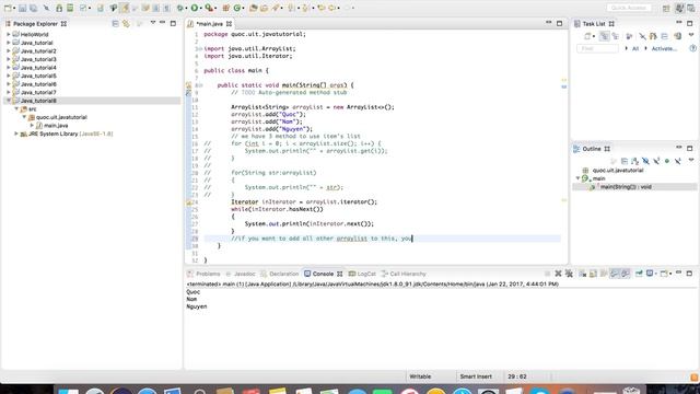 Video 8: ArrayList in Java. смотреть онлайн