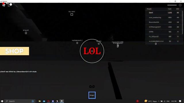 Roblox Shoot People Off A Map Simulator INF CASH Script смотреть онлайн