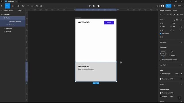 Understand how Constraints work in Figma смотреть онлайн