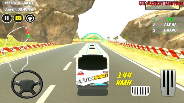 Mountain Climb Bus Racing Game - Bus Simulator Games - Android Gameplay смотреть онлайн
