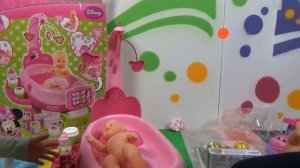 Люлька убаюкивалка для пупсика с музыкальная распаковка играем куклой doll care