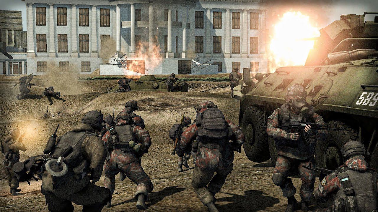 Штурм Белого дома в стиле CoD:Modern Warfare 2—Men of War:Assault Squad 2 [A Dying World mod] смотреть онлайн
