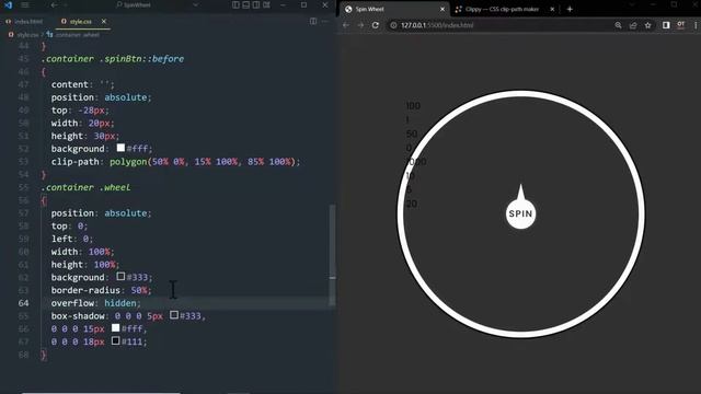 Spin Wheel using CSS & Javascript #javascript #css смотреть онлайн