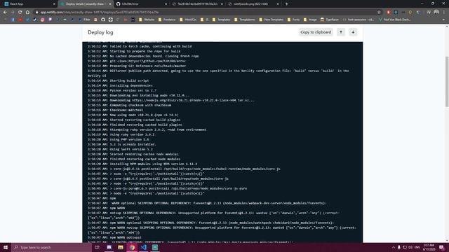 Command failed with exit code 1: npm run build - Netlify fix 2020 смотреть онлайн