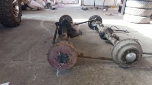 Установка заднего моста KIA Sportage 1 на ниву, визуальное сравнение мостов