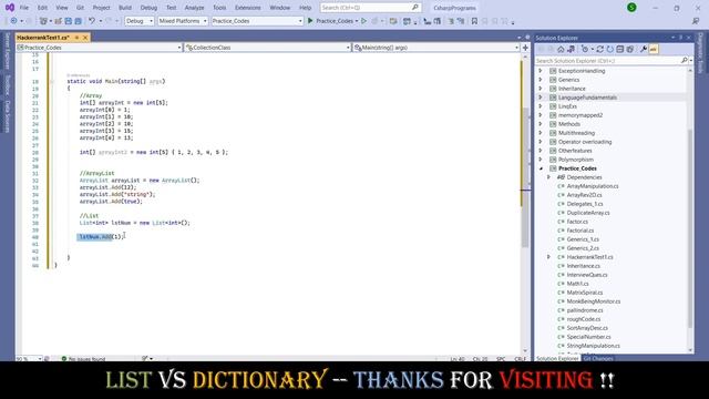 List vs Dictionary | C# Collection | C# Interview Questions and Answers | C#.NET Interview Series смотреть онлайн