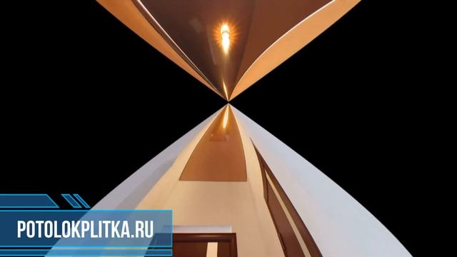 Установка коричневых натяжных потолков в коридоре смотреть онлайн