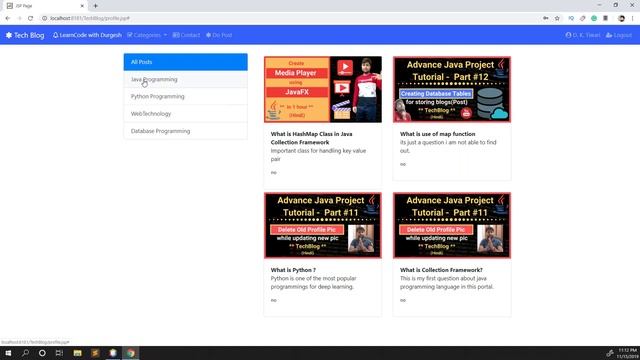 Part #19 | working with category click | load dynamic data using Ajax from server смотреть онлайн