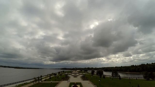 Набережная реки Волги Стрелка timelapse xiaomi yi смотреть онлайн