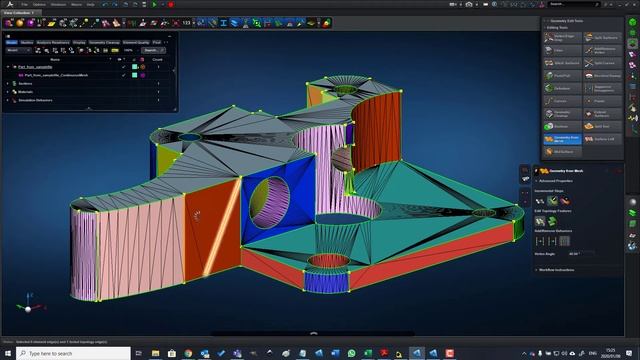 How to convert an STL file to Parasolid (solid geometry) смотреть онлайн