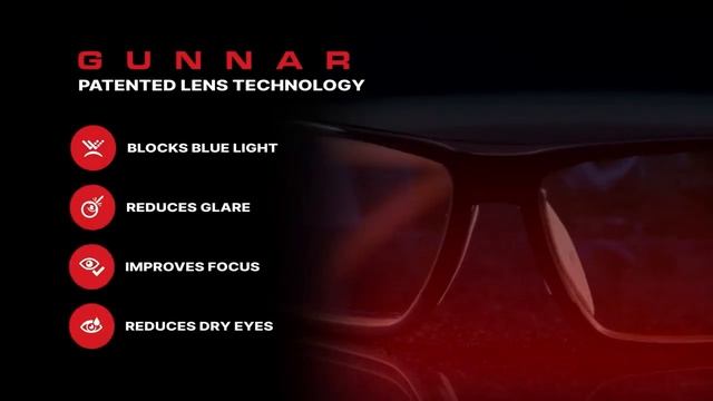 Gunnar - Gaming and Computer Glasses - Blocks 65% Blue Light - Intercept смотреть онлайн
