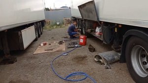 Замена тормозных колодок полуприцепа ремонт суппорта