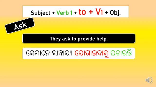 To infinitive Exercise II To + infinitive II Present Simple II Part-5 II Spoken English in Odia смотреть онлайн