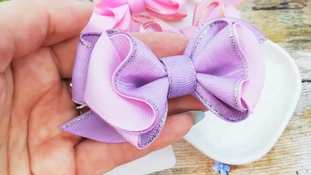 Бант для волос Калантия. Бантики заколки из репса смотреть онлайн