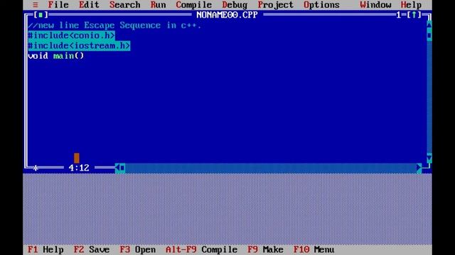 New Line Escape Sequence in c++ смотреть онлайн