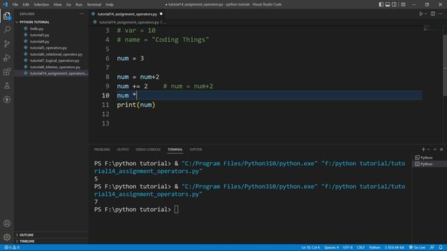 Assignment Operator in Python || Python Tutorial Part #14 смотреть онлайн