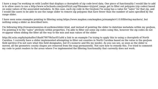 GIS: How to filter polygons in Leaflet using range slider? смотреть онлайн