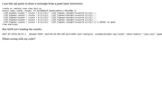 GIS: Writing SQL Query to create spatial view? смотреть онлайн