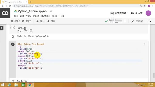 Tutorial 20: Exception Handling in python смотреть онлайн
