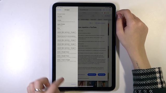 Как очистить историю браузера на устройстве APPLE iPad 10-го поколения / Очистить историю iPad 10Ge смотреть онлайн