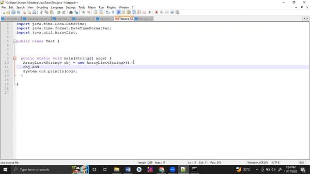 Java Date and ArrayList смотреть онлайн