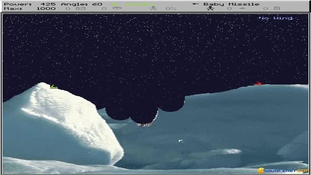 Scorched Earth gameplay (PC Game, 1991) смотреть онлайн