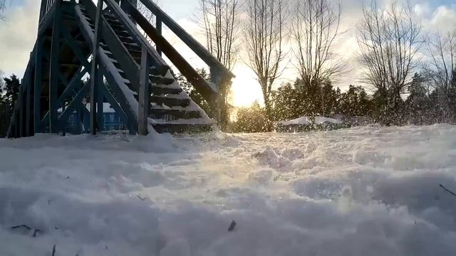 Наша база и корпуса лагеря зимой:) смотреть онлайн
