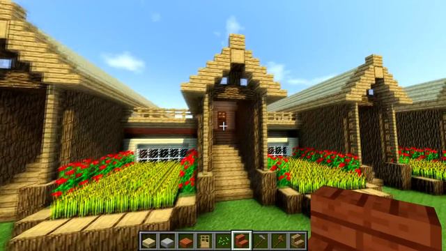 Майнкрафт (Minecraft) - Как построить Большой Деревянный особняк смотреть онлайн