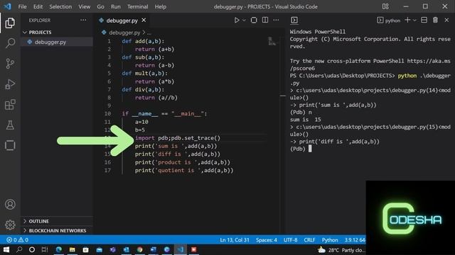 pdb or python debugger! смотреть онлайн