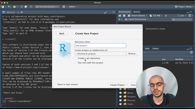 R Studio. Урок 1. Создаем новый проект