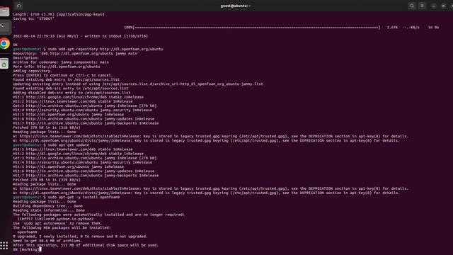Install OpenFOAM 9 on Ubuntu 22.04 LTS - 1 minute tutorial смотреть онлайн