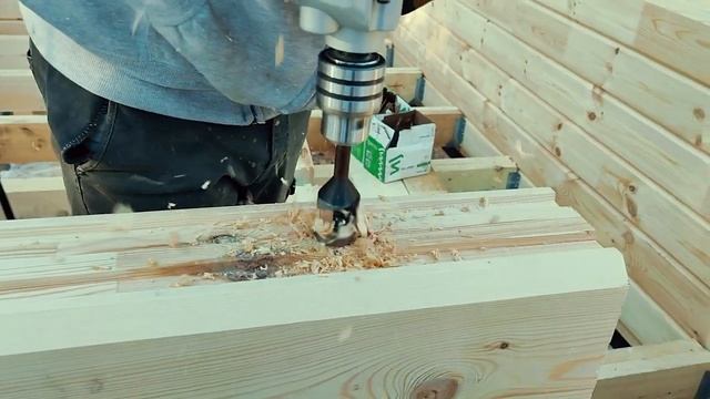 Сборка дома из клееного бруса смотреть онлайн
