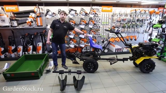 3-в-1: ездить, перевозить, обрабатывать землю. АПМ-350 с кузовом. смотреть онлайн